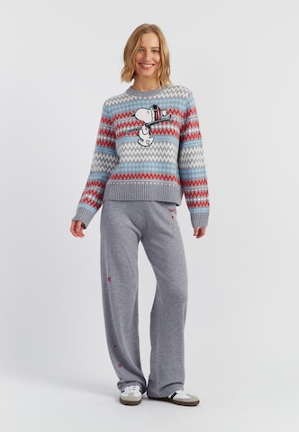 Pull-over 'Snoopy Ski Fairisle' Chinti & Parker en gris