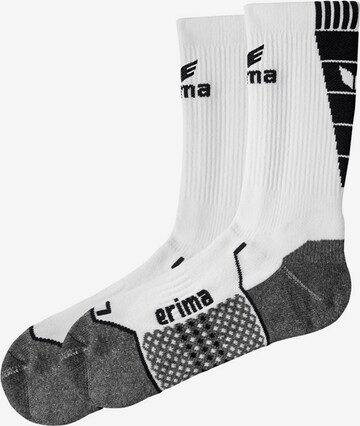 ERIMA Athletic Socks in White: front