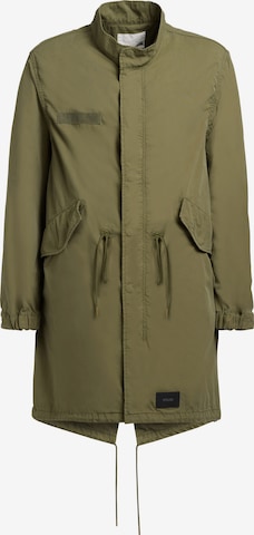 khujo Between-Seasons Coat in Green: front