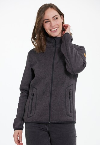 Whistler Athletic Fleece Jacket in Brown: front