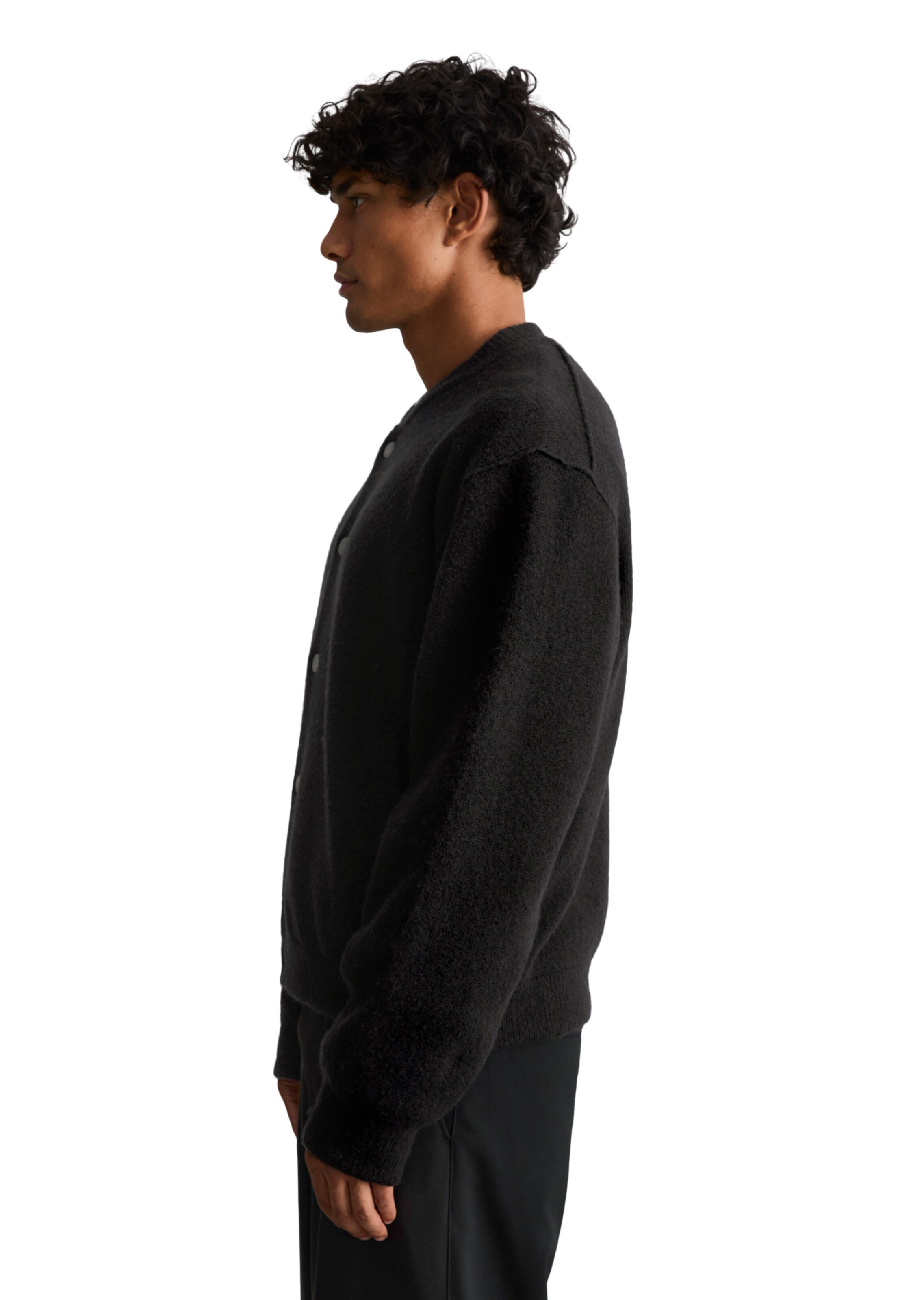 Marc O'Polo DENIM Strickjacke in Schwarz: Seite