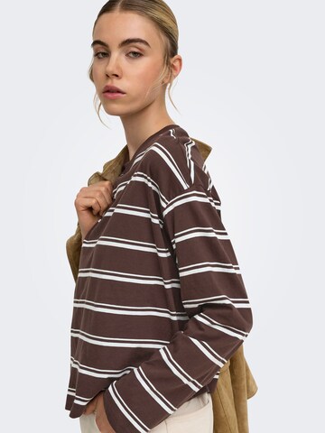 ONLY - Camiseta en marrón