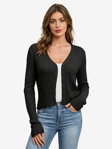 KoJooin Strickjacke in Schwarz: Vorderseite