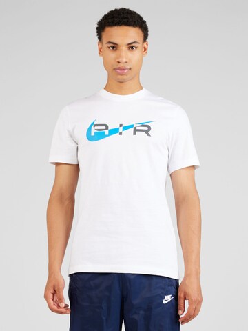 T-Shirt 'Air' Nike Sportswear en blanc : devant