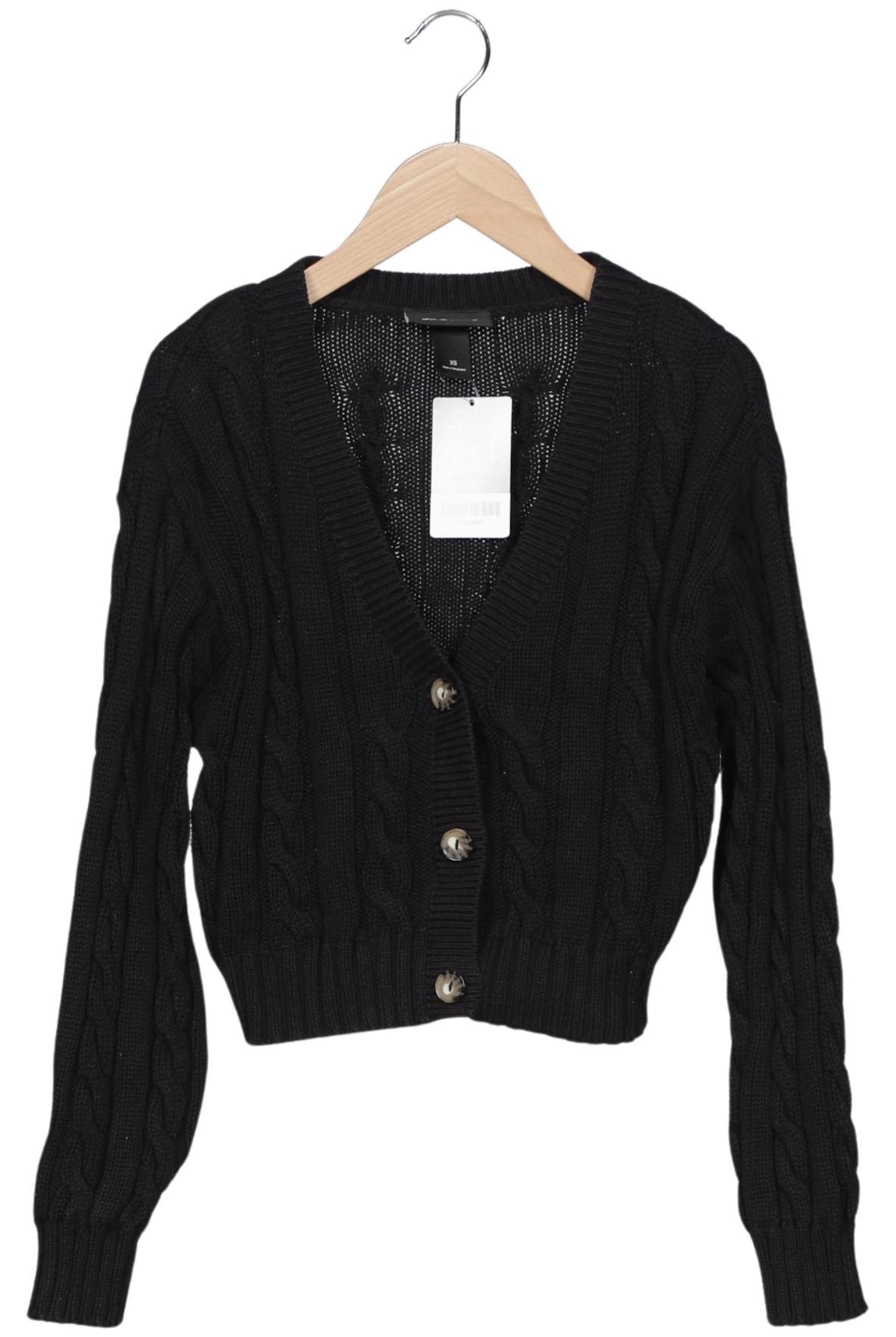 Monki Strickjacke XS in Schwarz: Vorderseite