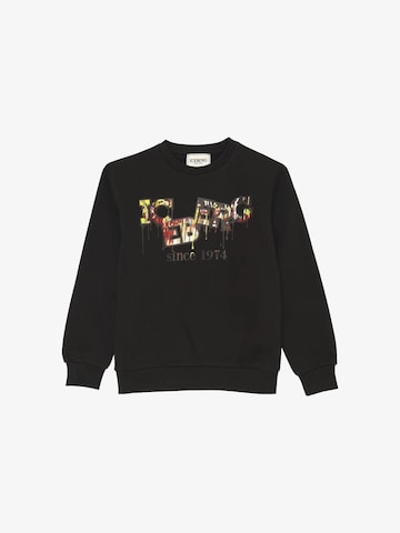 ICEBERGS Sweatshirt 'IC3 GRAFFITI' in Schwarz: Vorderseite