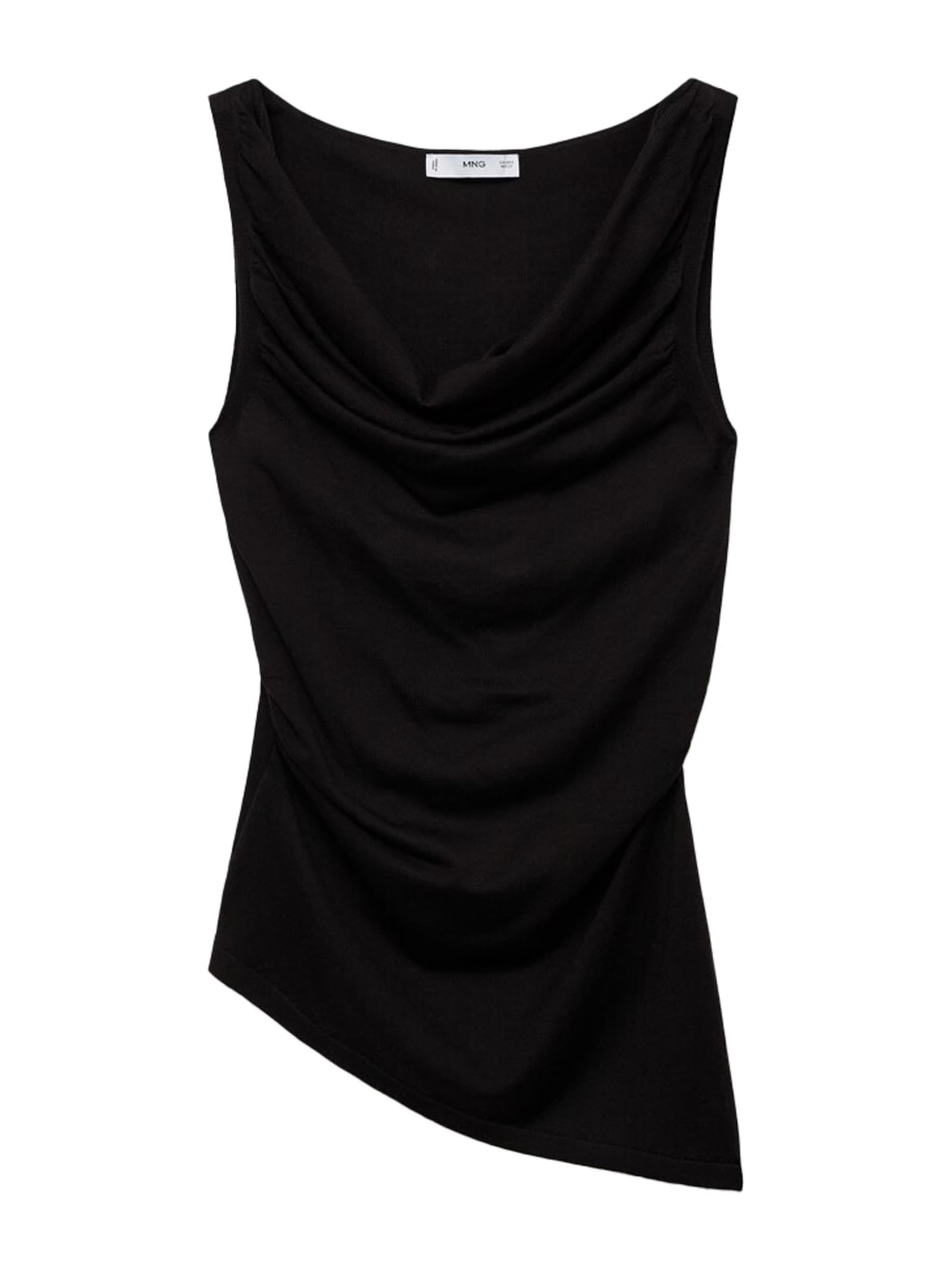 MANGO Top 'GIGI' in Schwarz: Vorderseite