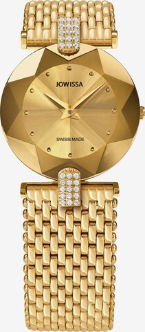 JOWISSA Armbanduhr Facet Strass in Gold: predná strana