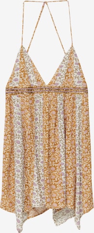 Pull&Bear Letnia sukienka w kolorze brązowy: przód