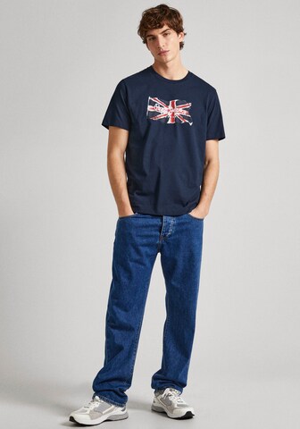 T-Shirt 'Clag' Pepe Jeans en bleu