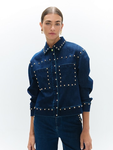 Veste mi-saison Lola Casademunt en bleu : devant