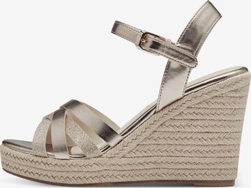 TAMARIS Sandalen met riem in Goud