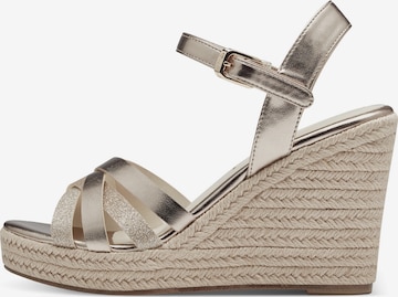 TAMARIS Strap sandal in Gold