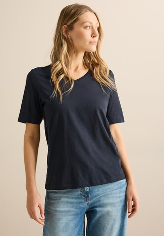 CECIL T-Shirt im Tunika-Look in Blau: Vorderseite