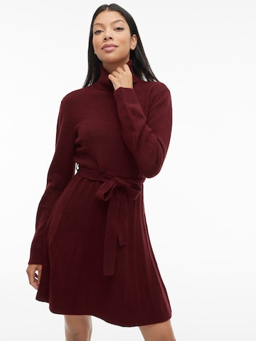 Robes en maille 'VITRINE' VILA en rouge