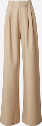 Regular Pantalon à pince NLY by Nelly en beige : devant