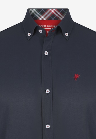 DENIM CULTURE Regular fit Button Up Shirt 'Abel' in Blue
