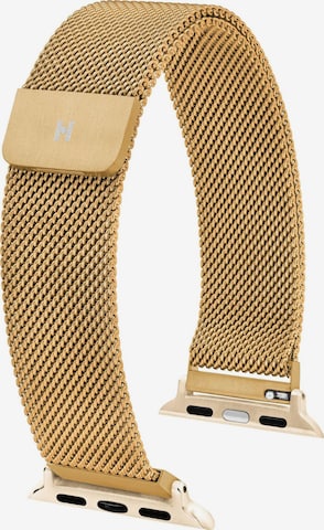 HIRSCH Armbänder Digitaal horloge 'Milanaise for Apple Watch' in Goud: voorkant