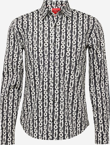 HUGO Klasický střih Košile 'Ermo' – černá: přední strana