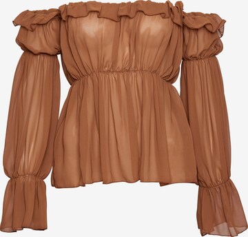 FRESHLIONS Top 'Vanja' in Brown: front