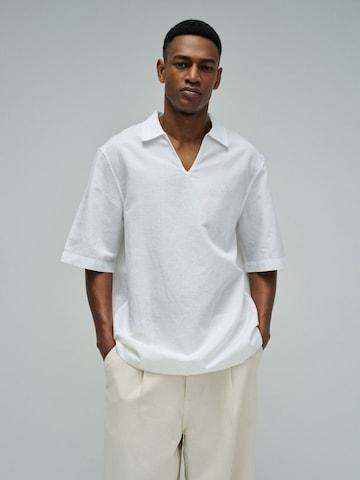 Salsa Jeans Regular fit Button Up Shirt in White: front