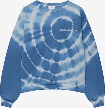 Pull&Bear Sweatshirt in Blauw: voorkant