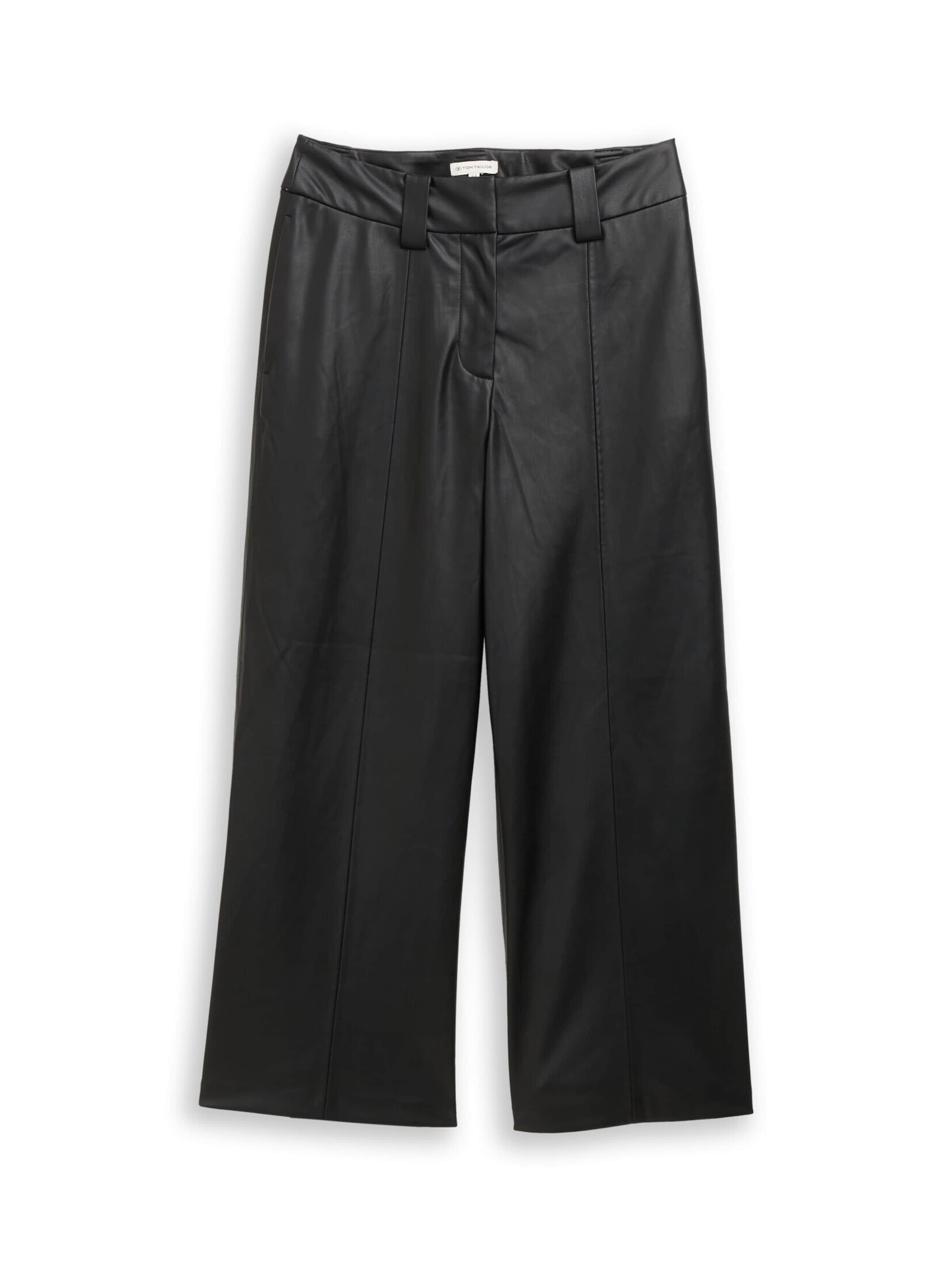TOM TAILOR Loosefit Broek in Zwart: voorkant