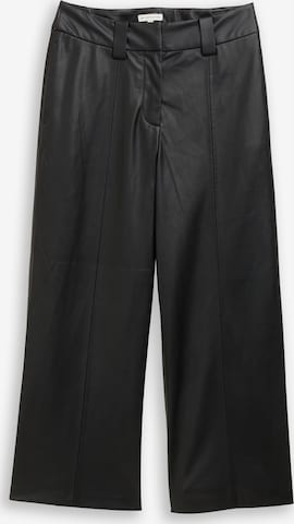 Loosefit Pantalon TOM TAILOR en noir : devant
