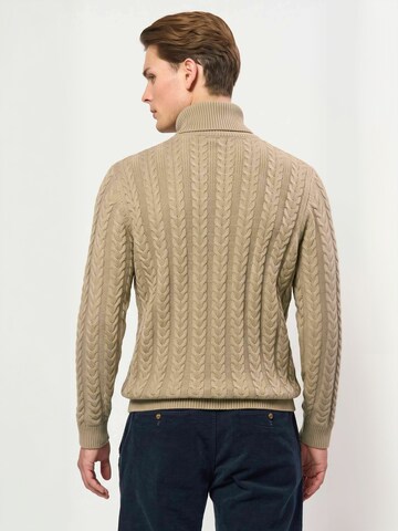 U.S. POLO ASSN. Sweter ' UMDashe ' w kolorze beżowy: tył