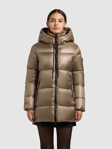 khujo Winter Jacket 'Dasha' in Grey: front