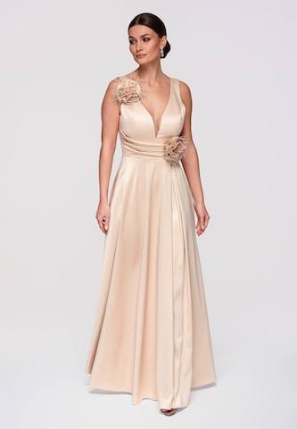 Ombre Evening dress in Gold: front