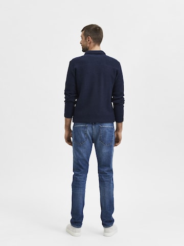 Regular Jean 'LEON' SELECTED HOMME en bleu