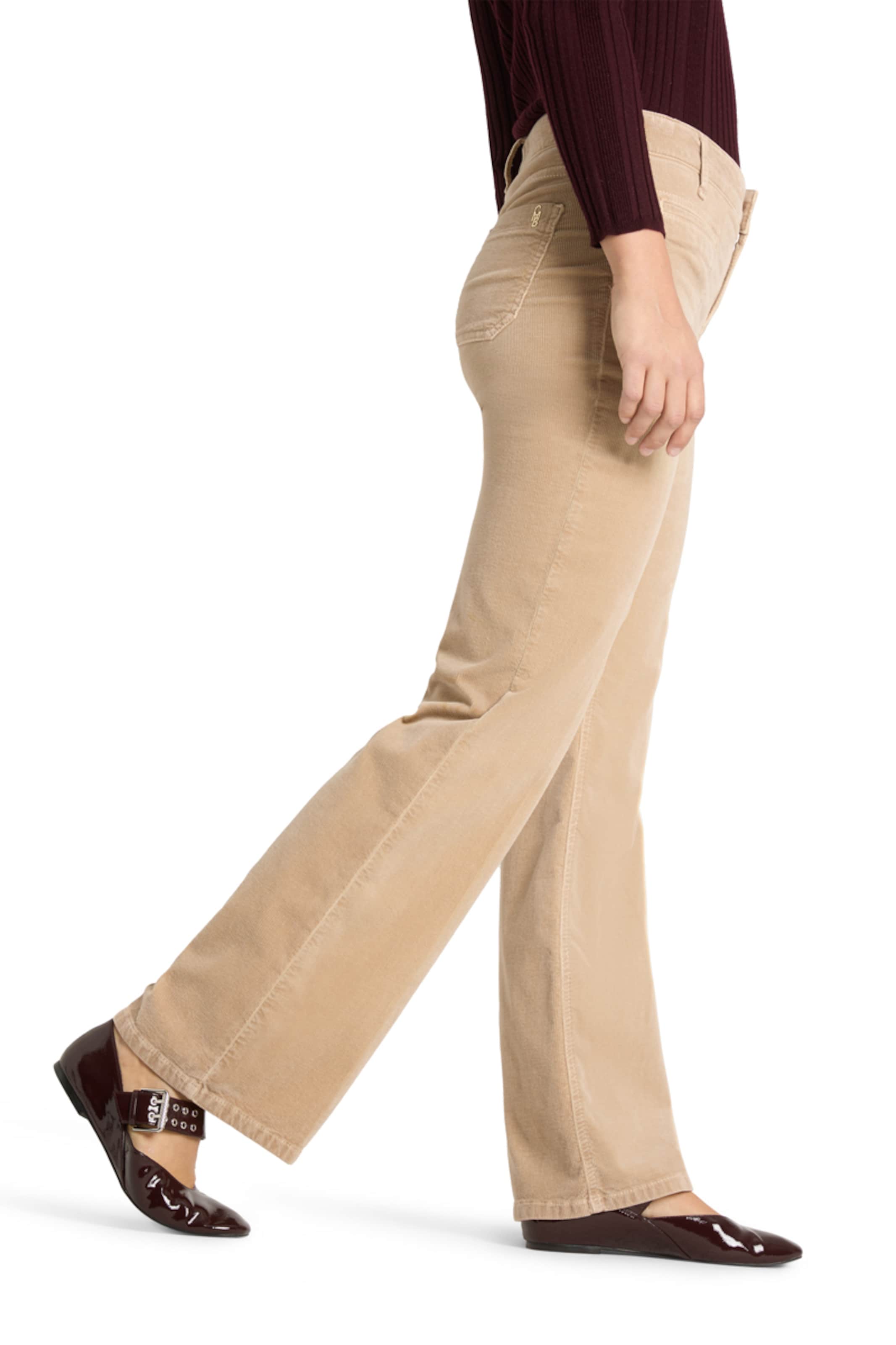 Cambio Wide leg Pants 'Tess' in Beige