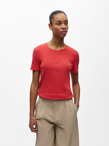 OBJECT Тениска 'OBJMoli' в червено: отпред