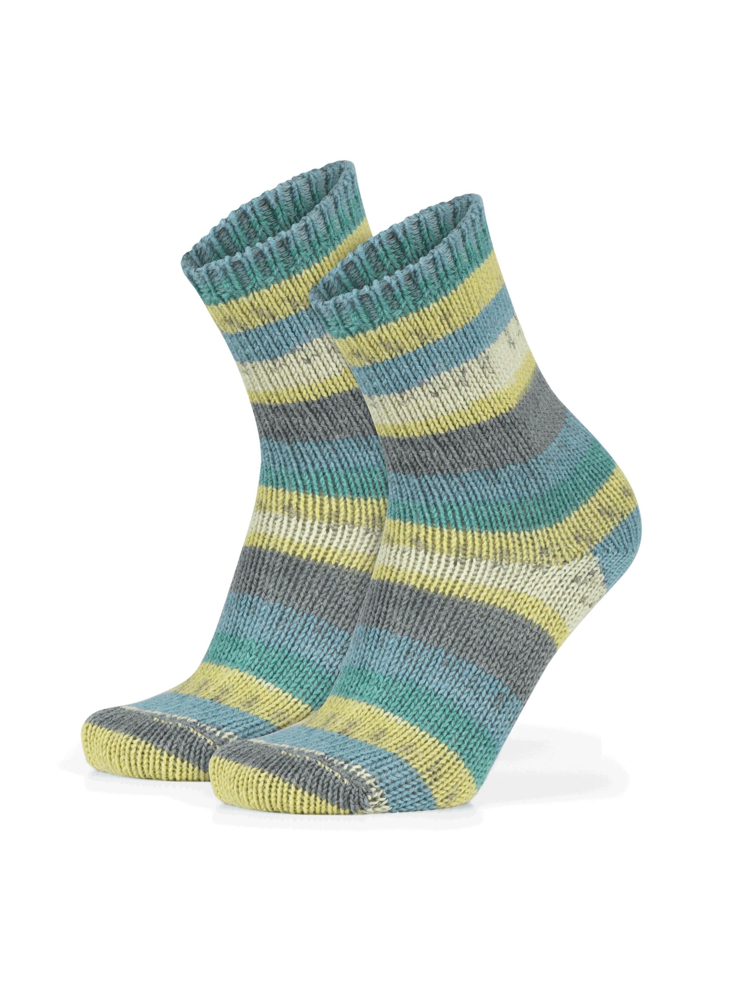 Chaussettes normani en bleu : devant