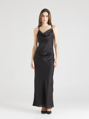 SWING - Vestido de noche en negro: frente