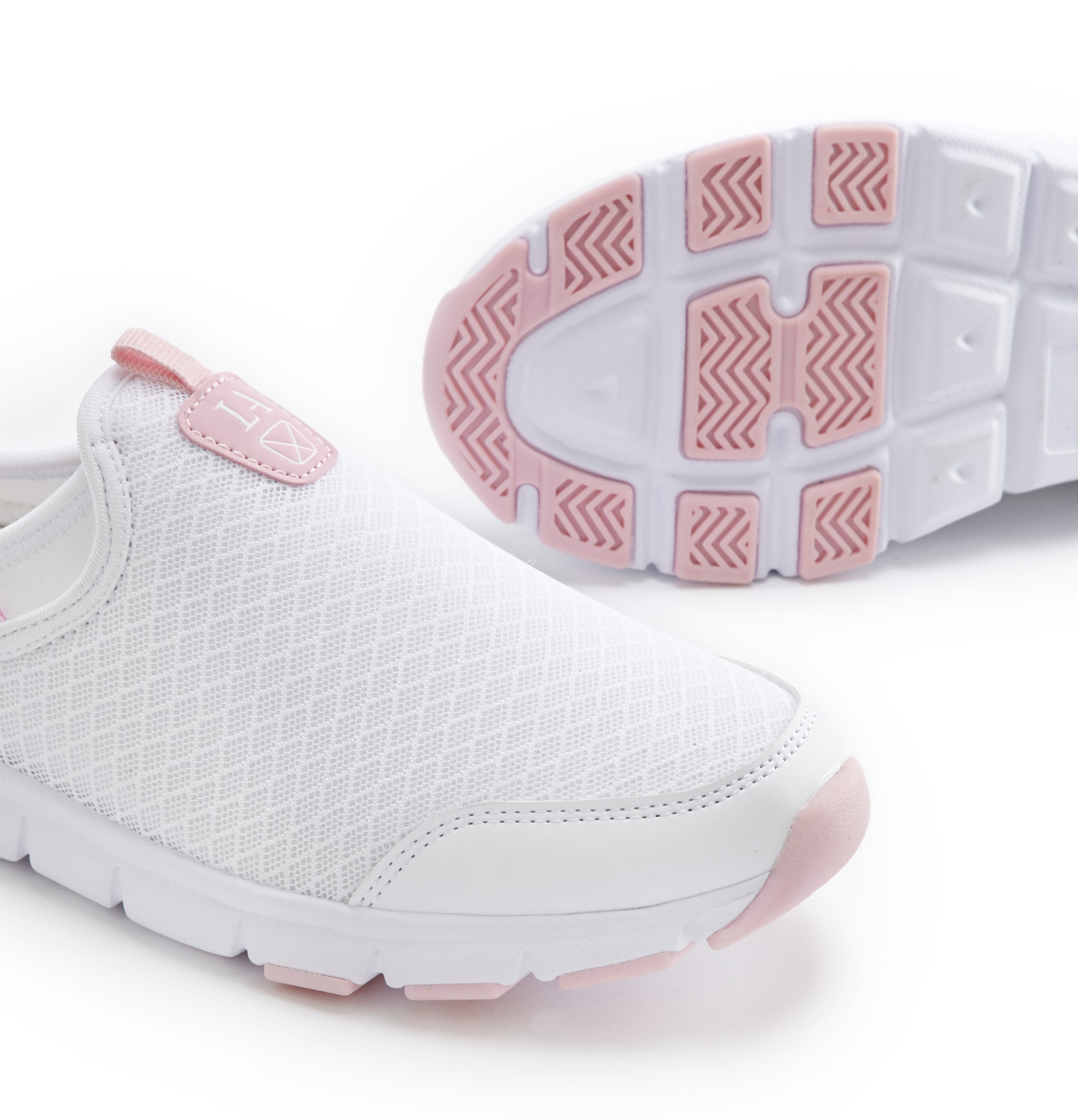 LASCANA Slip on boty – bílá