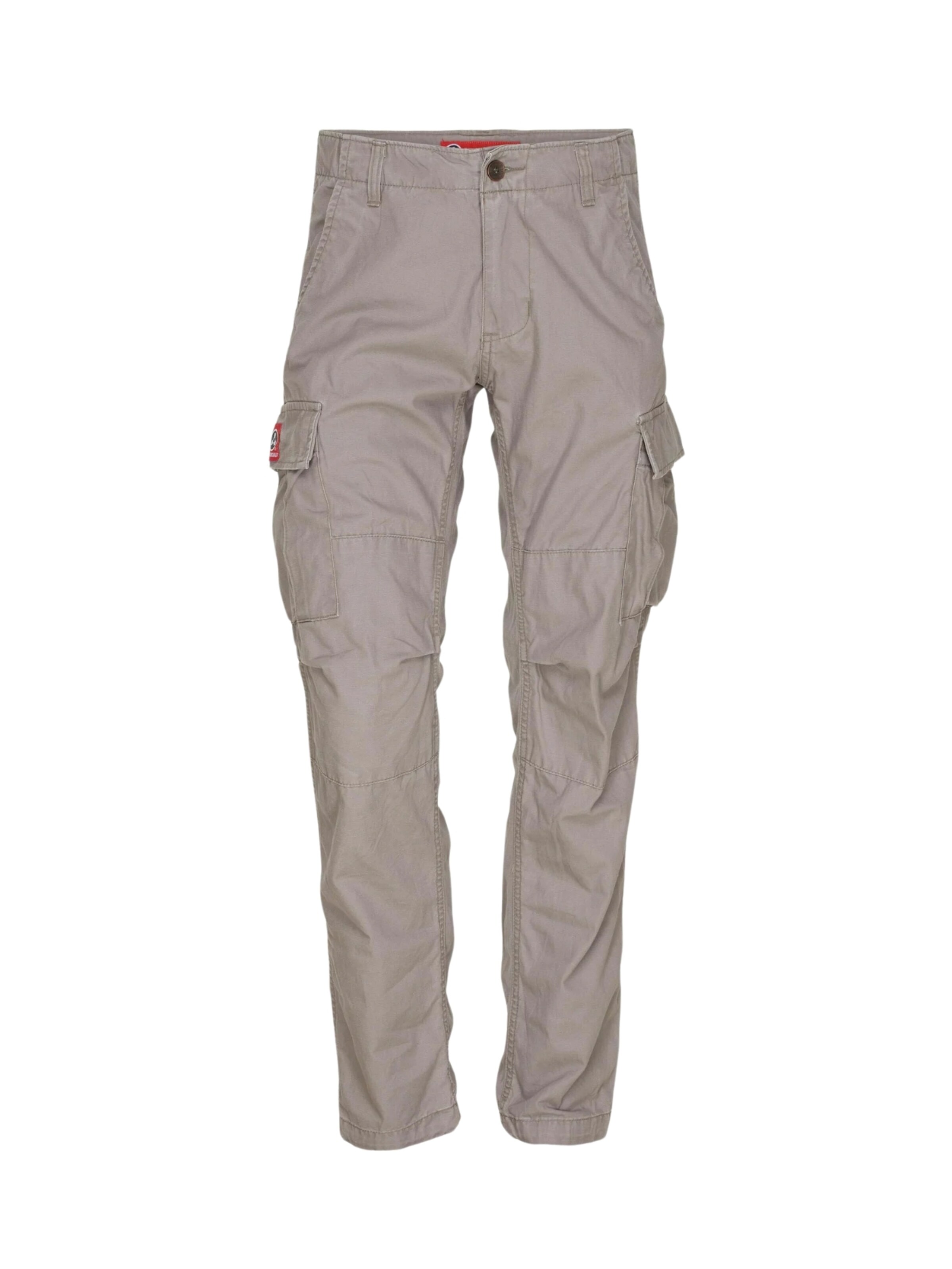 Molecule regular Cargobukser 'Fitted' i grå: forside