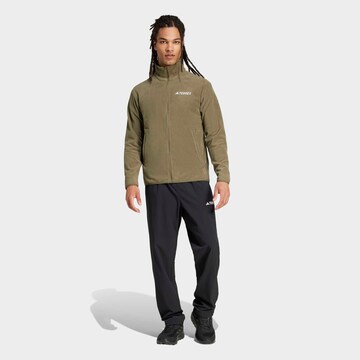 ADIDAS TERREX Funktionsfleecejacke 'Essentials' in Grün