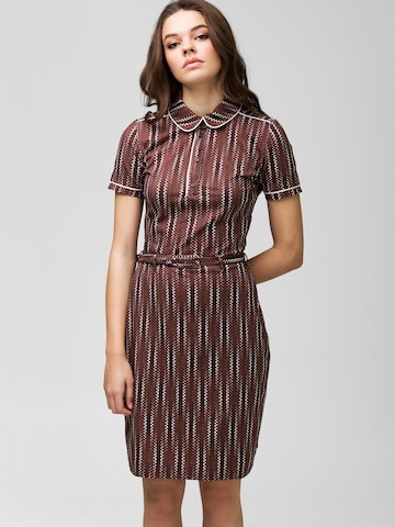 4funkyflavours Shirt Dress 'Greater Than The Sun' in Brown