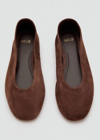 MANGO Ballet Flats in Brown