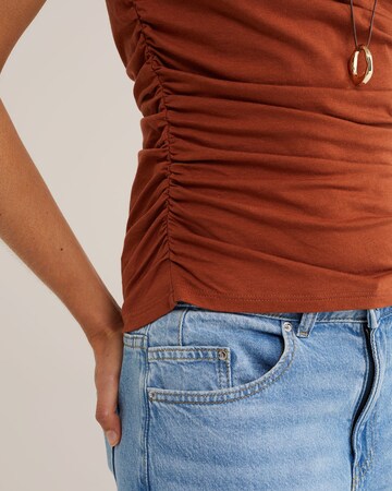 WE Fashion Топ в кафяво