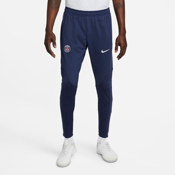 NIKE Slim fit Workout Pants 'Paris St.-Germain' in Blue: front