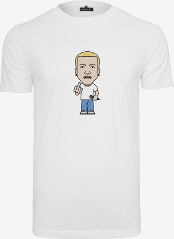 T-Shirt 'Detroit Sketch' Mister Tee en blanc : devant