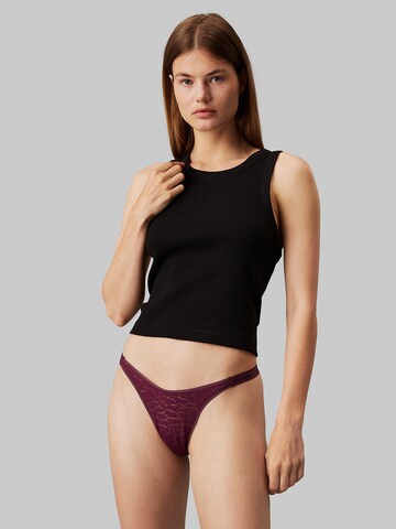 Calvin Klein Underwear String in Rood: voorkant