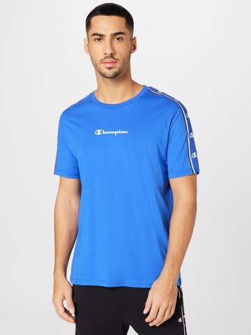 T-Shirt Champion Authentic Athletic Apparel en bleu : devant