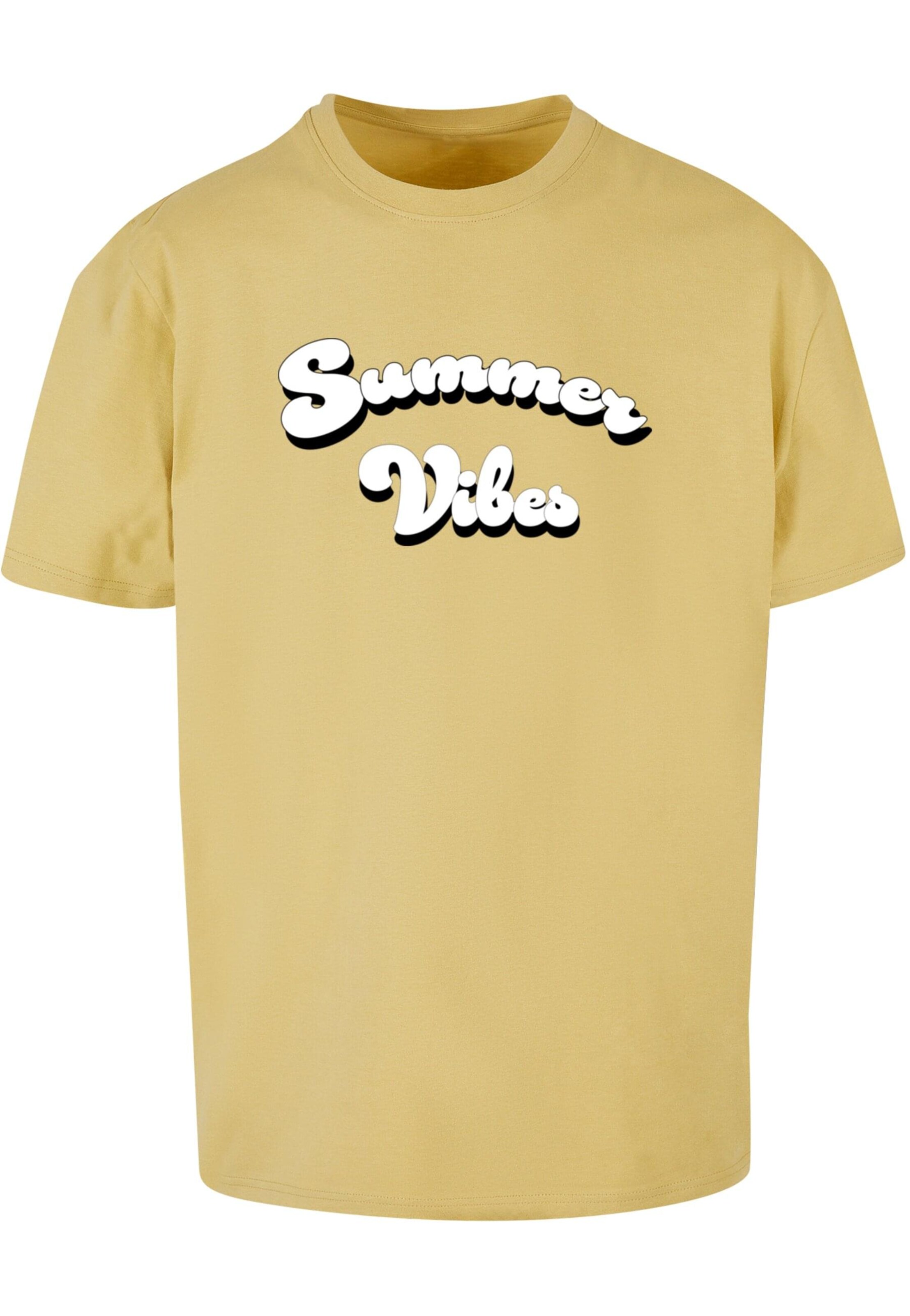 Merchcode Shirt 'Summer Vibes' in Yellow: front