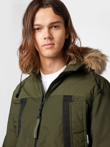 JACK & JONES Zimní parka 'Rocket' – zelená