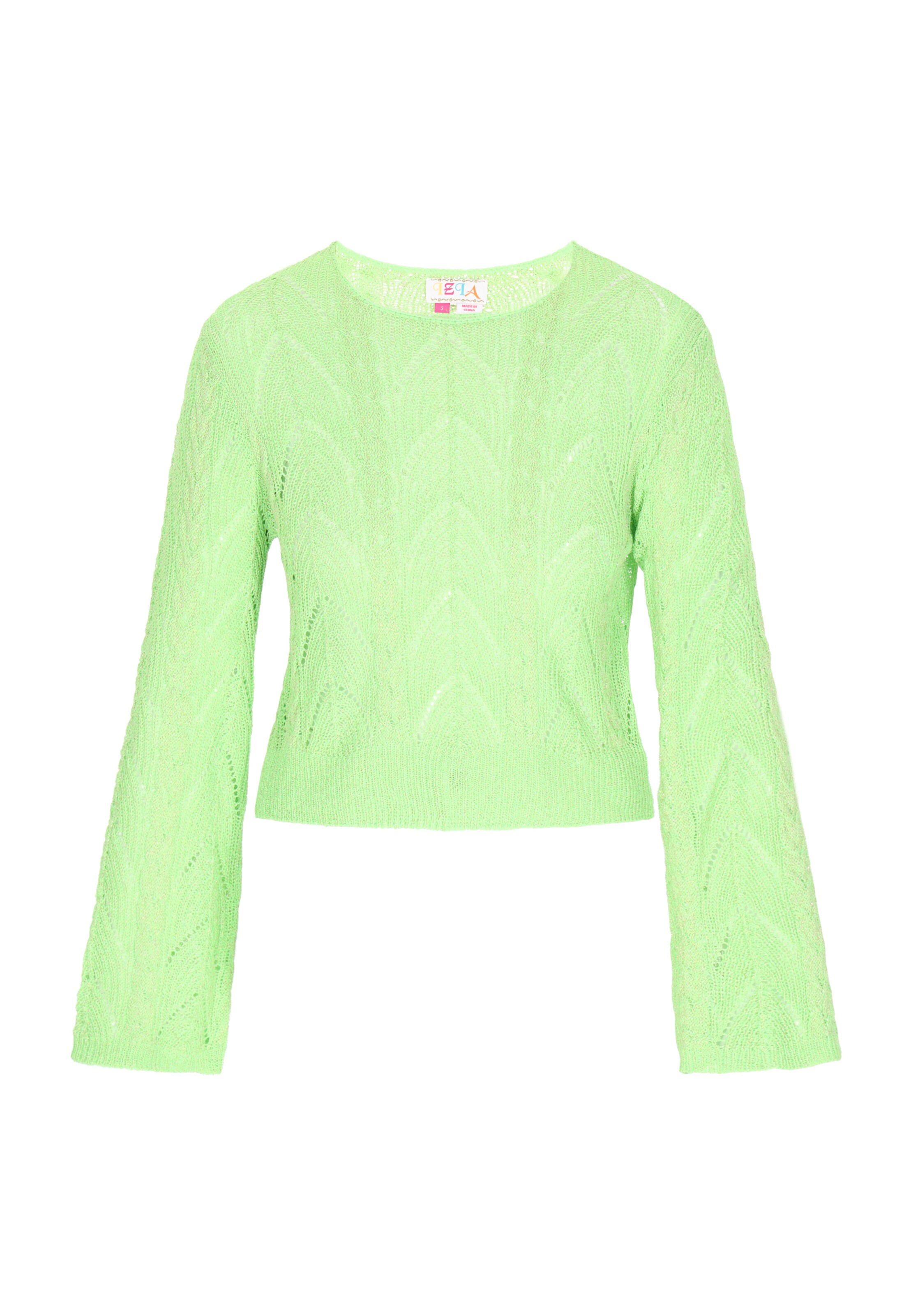 IZIA Kampsun 'Fashion Look', värv roheline: eest vaates