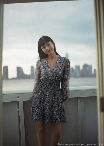 MANGO TEEN Kleid 'Savage' in Grau